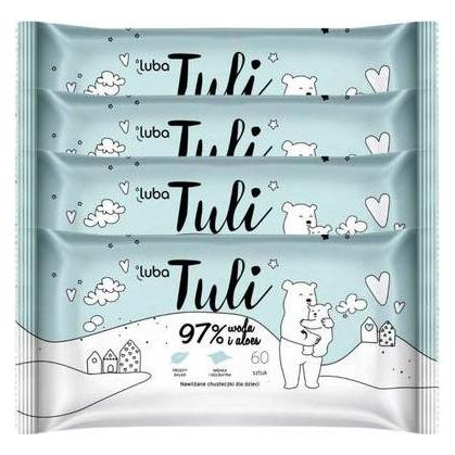 Luba Cuddles Wet Wipes For Children 97% Water And Aloe Vera 4 X 60Pcs. (4 x 60 Stk.) (35590296)