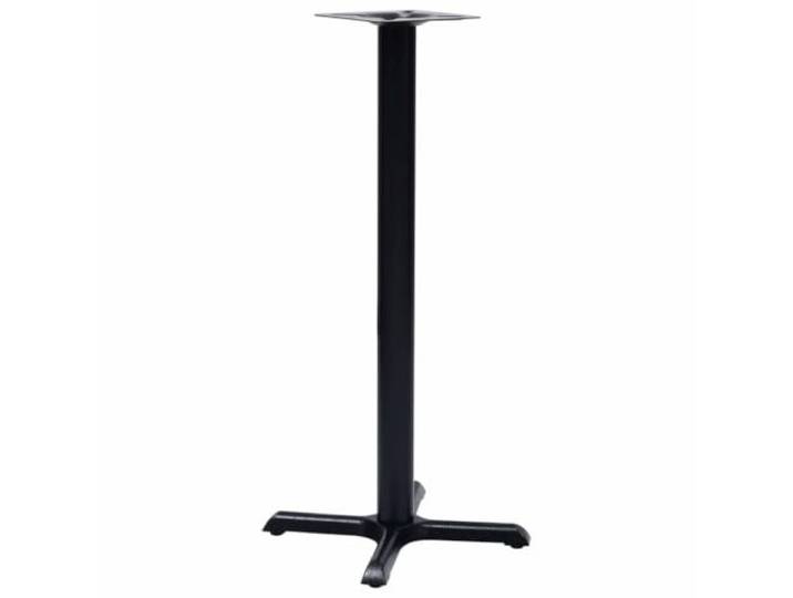 HGDFWRQW Bistrotisch-Gestell Stehtischbein 56x56x107 cm Schwarz Industrieller Standfuss für Platten in Küche, Bar oder Gastronomie mit vorgebohrter Platte für schnellen Aufbau.