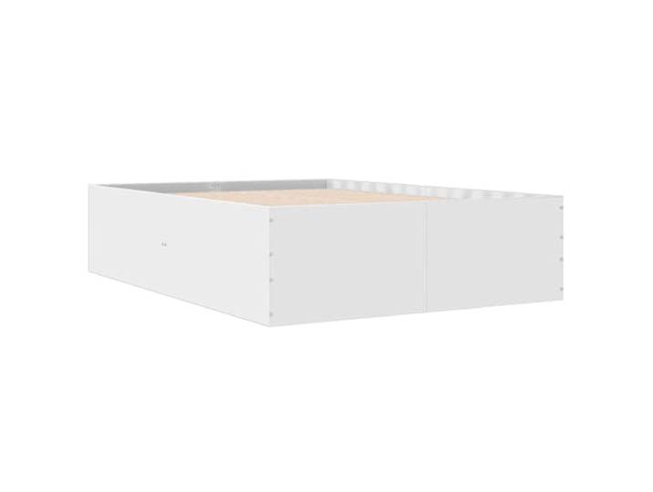 vidaXL Bettgestell Weiß 120x200 cm Holzwerkstoff