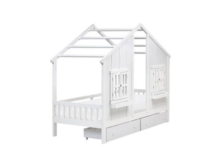 Lit à tiroirs pour enfants Bois de pin TRAPPES 90 x 200 cm Blanc