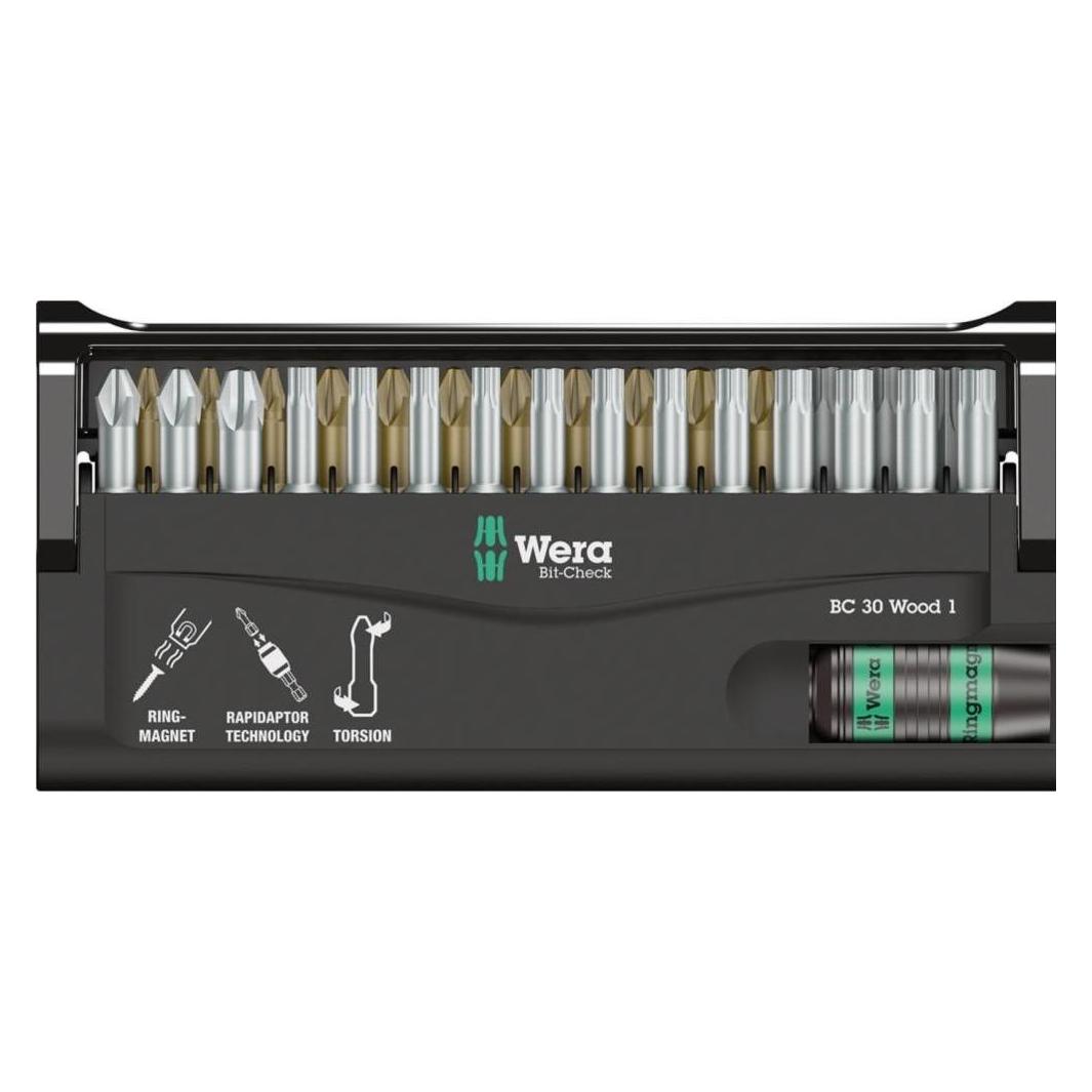 Wera Bit-Check 30 Wood 1 (Kreuz Phillips PH) (5057433001)