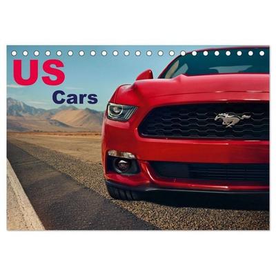 US Cars Kalender (Tischkalender 2026 DIN A5 quer), CALVENDO Monatskalender