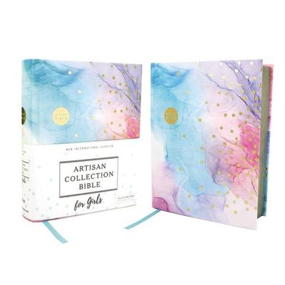 Niv, Artisan Collection Bible for Girls, Cloth Over Board, Multi-Color, Art Gilded Edges, Red Letter Edition, Comfort Print, Gebundene Ausgabe von