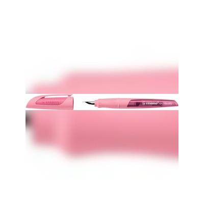 STABILO Schulfüller EASYbuddy mit Feder M, Pastellfarben, rosiges rouge