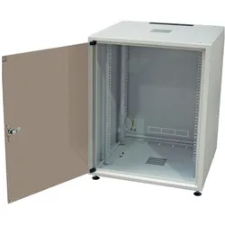 EFB Elektronik Netzwerkschrank (12 HE), Serverschrank, Grau