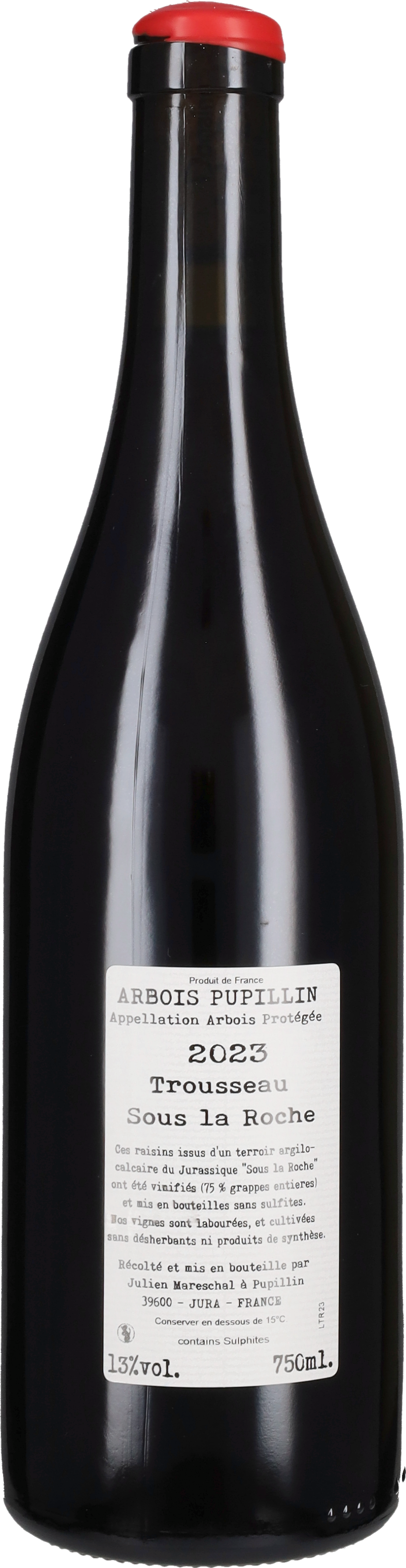 Arbois-Pupillin Trousseau 'Sous la Roche' Domaine de la Borde 2023