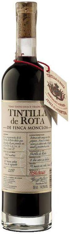 Finca Moncloa Tintilla de Rota 50 cl - Vino Tinto D.O. Vinos de la Tierra de Cádiz
