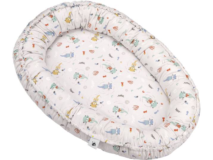 Kuschelnest JULIUS ZÖLLNER NIDO Jersey, Little Otti , bunt (little otti), Obermaterial: 100% Baumwolle. Füllung: 100% Polyester, Bettnestchen, Kuschelnest, Made in Germany