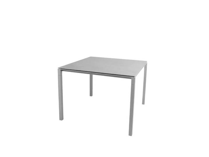 Cane-line Pure Esstisch Concrete Grau-Hellgrau 100x100 cm