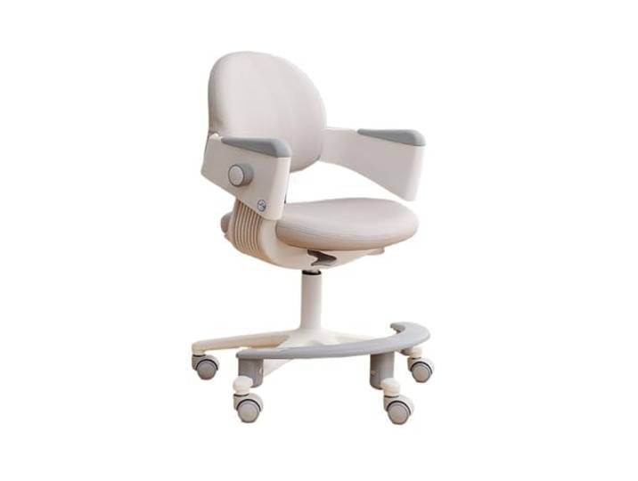 M4VJjuhEC Chaiselongue Kinderschreibtischstuhl, höhenverstellbarer Stuhl, ergonomischer, Kinderbürostuhl, Kindercomputerstuhl for Familien, Schulen und Büros(Grigio)