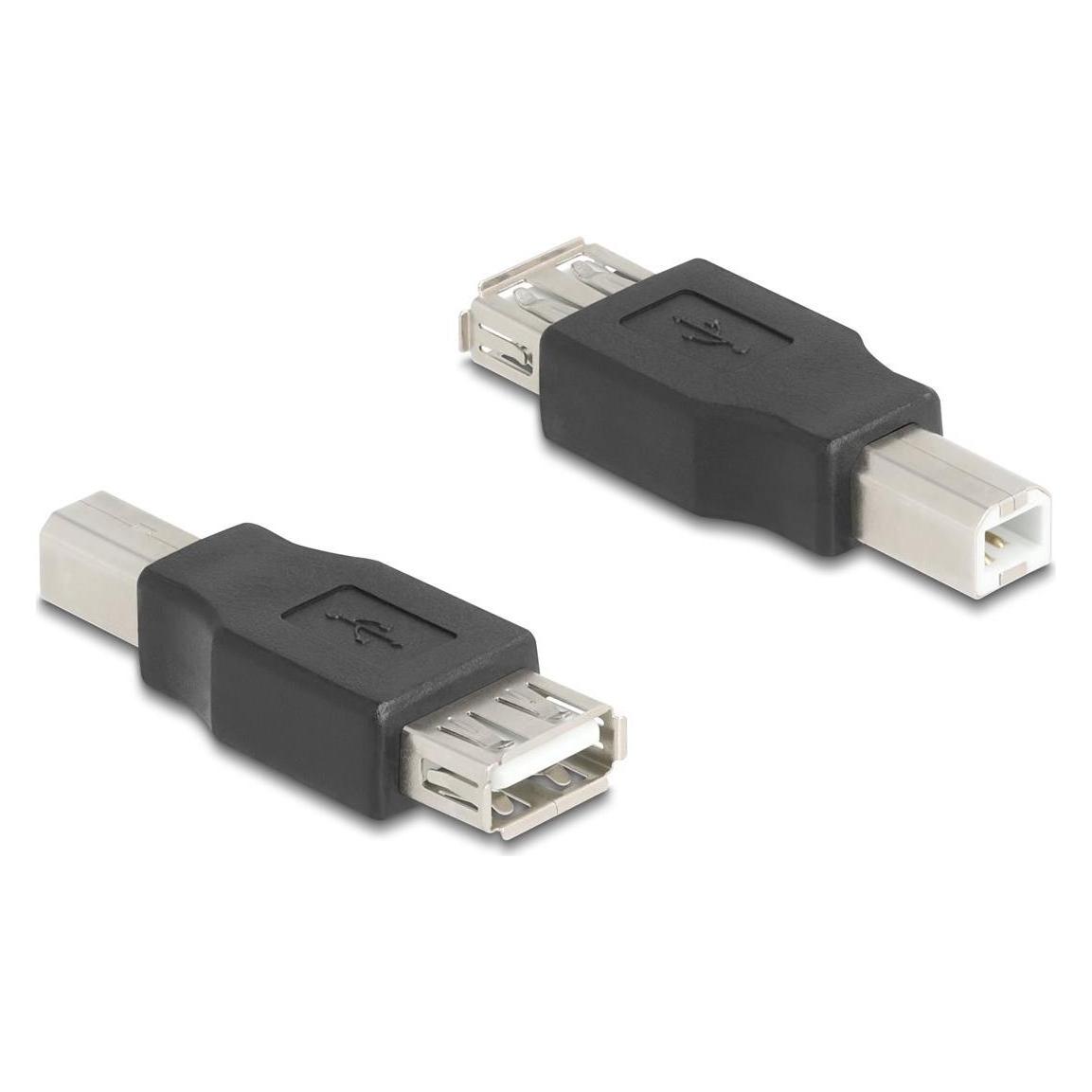 Delock USB 2.0 Adapter USB Typ-B Stecker zu USB Typ-A Buchse (67199)