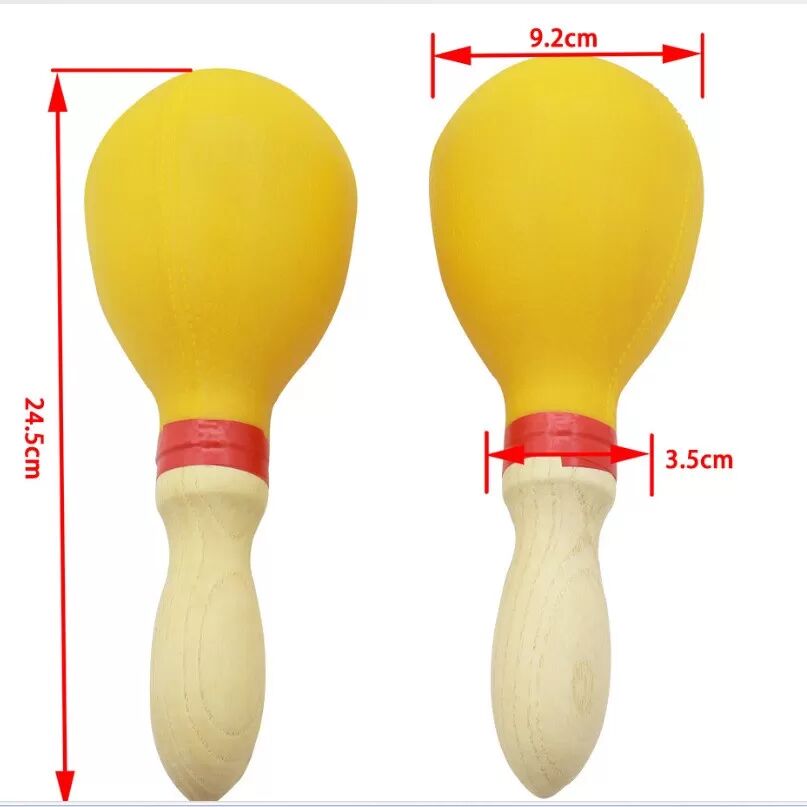 INF Paar Plastik Maracas Percussion Shakers - Orff Instrument für Früherziehung & KTV Spaß