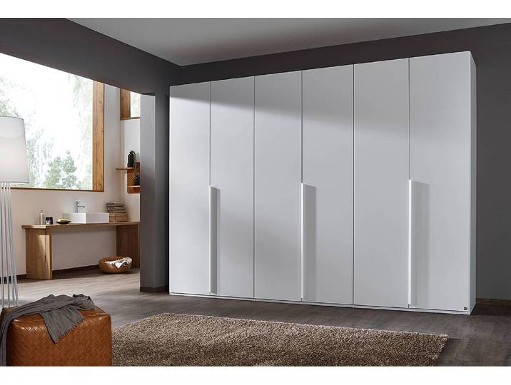 Drehtürenschrank Purisma Typ A 301cm Weiß/Alpinweiß