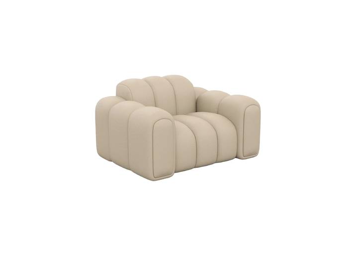 Design Echtleder Loungesessel „Casamira“ Echtleder Beige BLOOMINGLOFT Collection
