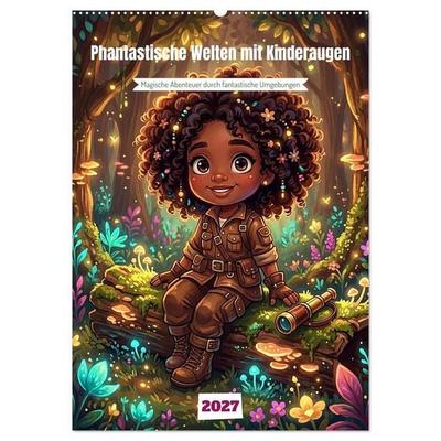 Phantastische Welten mit Kinderaugen (Wandkalender 2027 DIN A2 hoch), CALVENDO Monatskalender