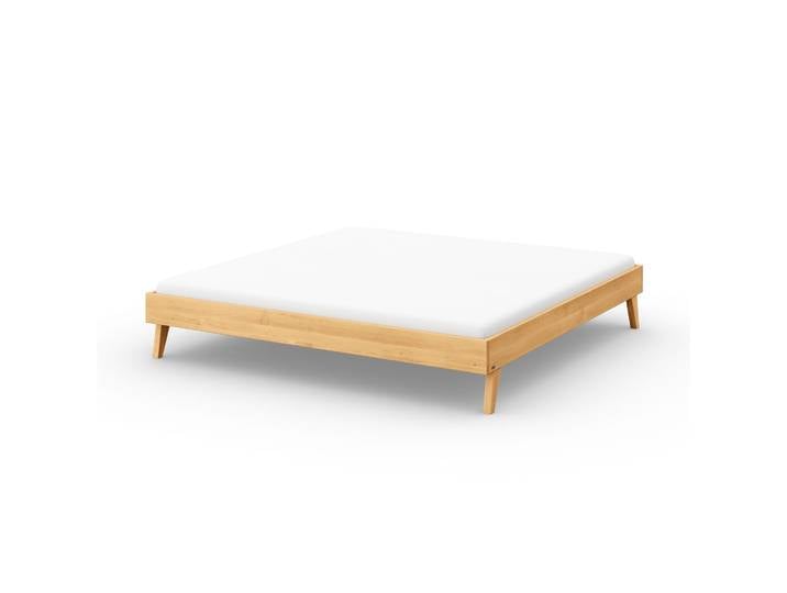 Naturwohnen Massivholzbett 200x200cm Erle natur geölt Serie Laura Design und Handwerk perfekt vereint mit bioola® nature veredelt