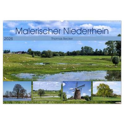 Malerischer Niederrhein (Wandkalender 2026 DIN A2 quer), CALVENDO Monatskalender