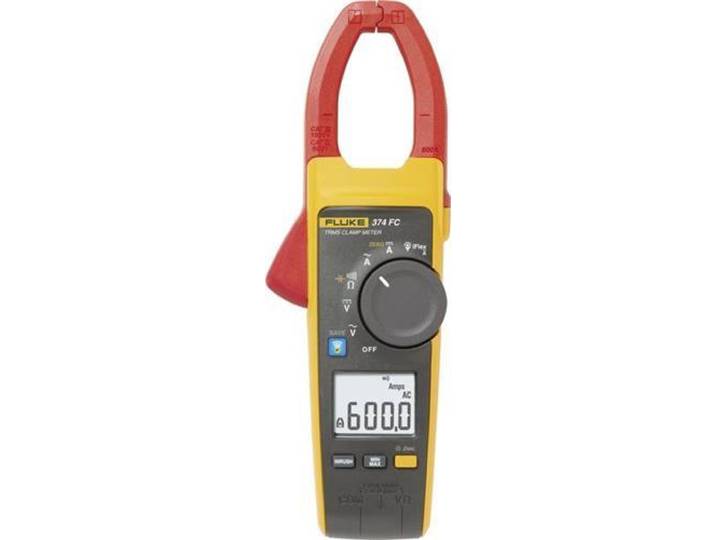 Fluke 374 FC Multimètre portable\, pince ampèremétrique numérique CAT III 1000 V\, CAT IV 600 V Affichage (Counts) : 6000 (4696001)