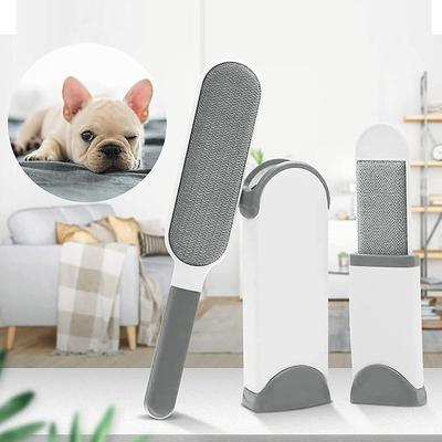 Multisell Products Hub Pet Hair Remover Brush Set, Lint Brush With Self Cleaning Base For Clothes, Sofa, Car Seats Pet Hair Remover Brush Set, Lint Brush With Self Cleaning Base For Clothes, Sofa, Car Seats