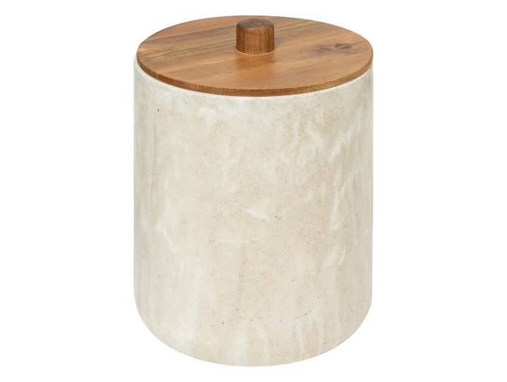 5five Simply Smart Mülleimer für das Badezimmer Come 5 l 18,5/18,5/25,3 cm, Beige, Kunststoff, Rund, 18.5x25.3x18.5 cm, Haushalt & Reinigung, Reinigung, Mülleimer & Abfallsammler