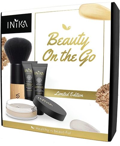 Inika Beauty On The Go Kit - Dark - Worth £44