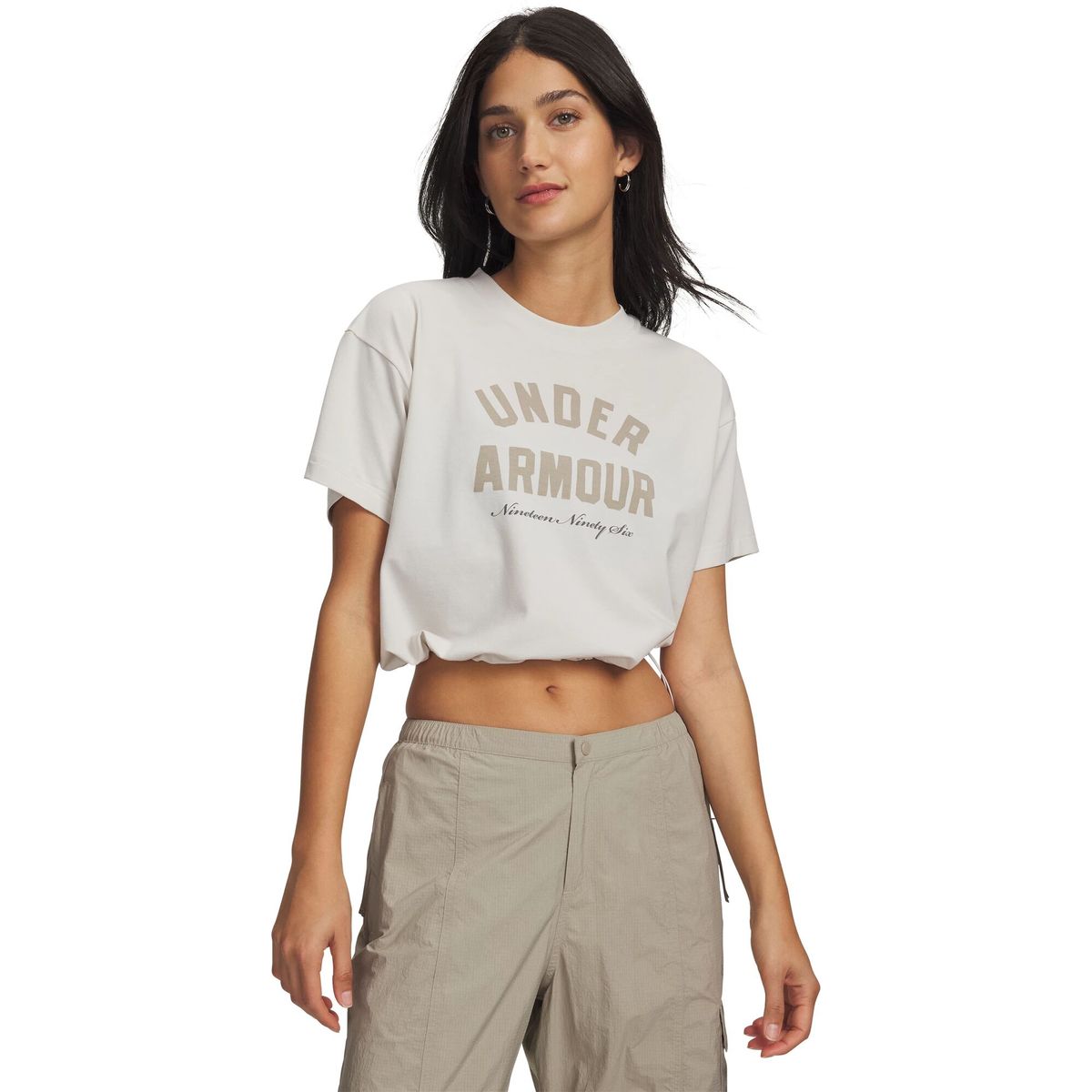 Under Armour Bungee Hem Tee white summit white (110) S 6010950-110-SM
