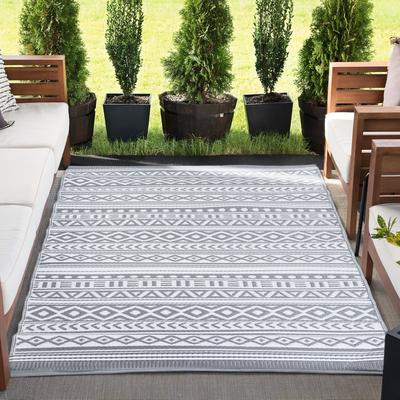 Alise Rugs Sundown Beach Stripe Indoor/Outdoor Area Rug