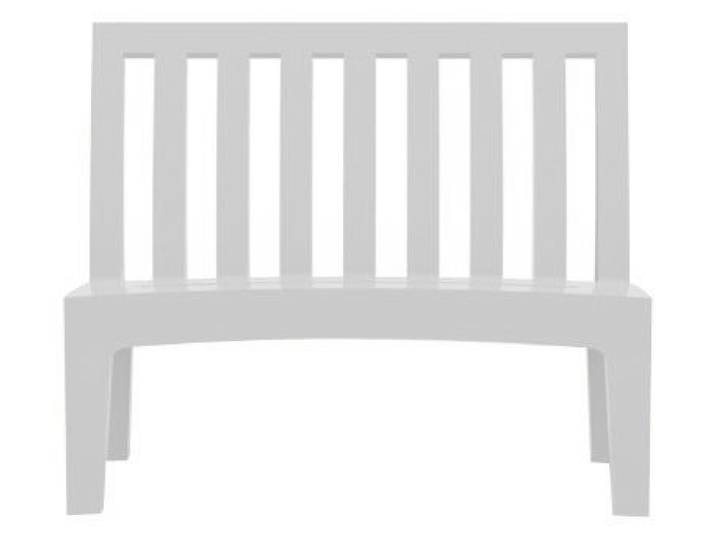 SERRALUNGA banc ROMEO (Blanc laqué - LLDPE)