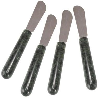 Creative Labs Home Green Marble Set of 4 Cheese Butter Spreaders