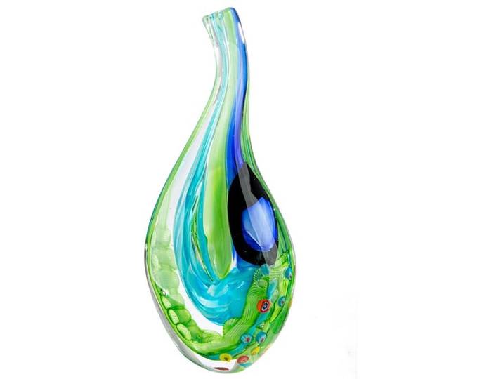 Decoratief beeld sculptuur Object Viridis H 38 cm Glas
