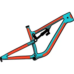 RideWrap Rahmenschutzfolienset 60 % Abdeckung für vollgefederte Mountainbikes matt