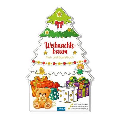 TRÖTSCH - Mal- und Bastelbuch Weihnachtsbaum Mal- und Bastelbuch| Ab 4 Jahren, Geheftet von , Trötsch Verlag GmbH & Co. KG, 978-3-9880236-6-7