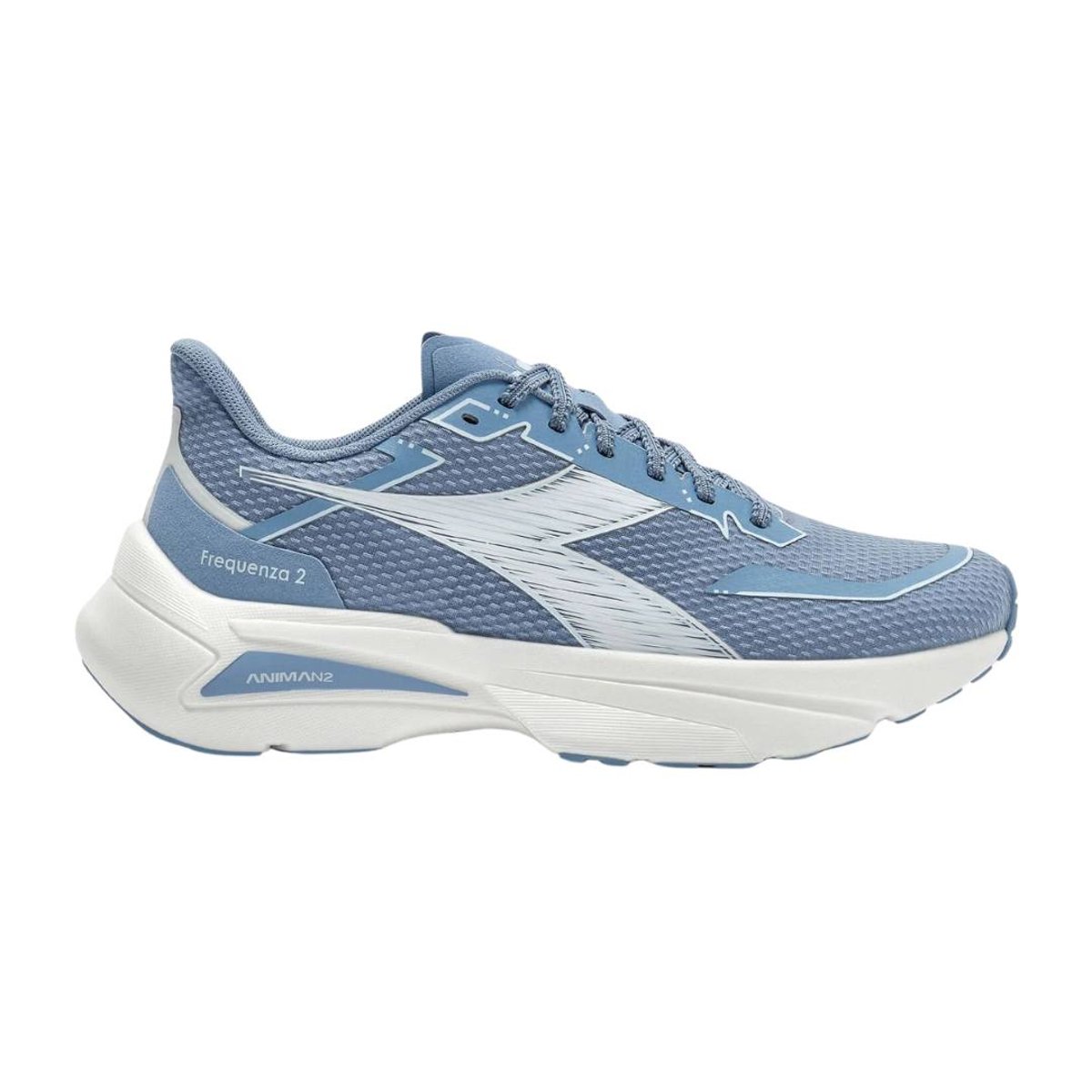 Tênis Diadora Frequenza 2 Azul e Branco SS26, Tamanho 42,5 - EUR Homem
