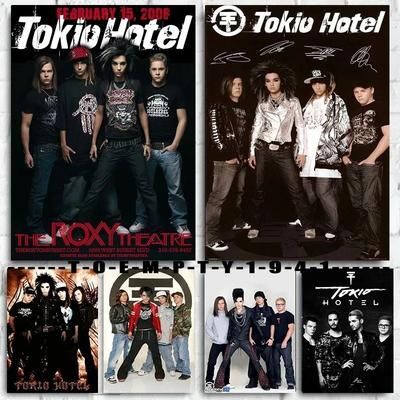 Uplifted Finds Metal Rock Band Tokio Hotel Poster Canvas Print Wall Art Decor 40 X 60 Cm No Frame 7