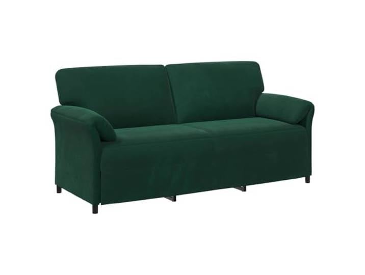 Todiikf 3-Sitzer Sofa Samt Dunkelgrün Metallrahmen 198x83x95 cm Samtiger 3-Sitzer Couches mit stabilem Metallgestell und weicher Schaumstoffpolsterung für Ihr Wohnzimmer.