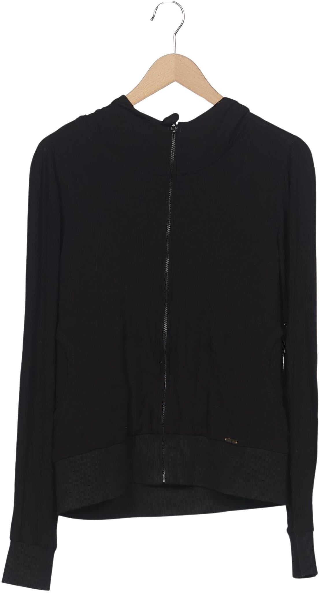 Chapati Berlin Damen Kapuzenpullover, Schwarz, Gr. M, Viskose - Second Hand