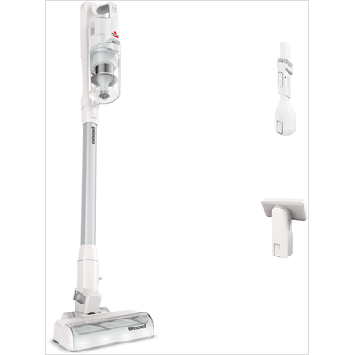 BISSELL Akku-Stielstaubsauger "BISSELL PowerClean", weiß (weiß, grau), B:27cm H:116cm T:20cm, Akkusauger