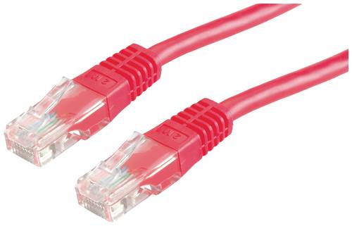 Value 21.99.0951 RJ45 Patchkabel CAT 6 U/UTP 1.50m Rot