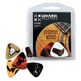 Grover Allman GA Picks Country Music Multi Pack (5) (0.80 mm) (47186636)