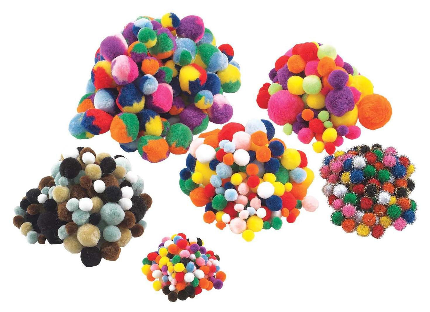 Colorations Gekleurde pompons Classroom Pack van 700 stuks