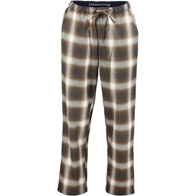 Pyjamahose LINDBERGH "Pyjamahose Comfort Fit", Herren, Gr. XXL, braun, Obermaterial: 100% Baumwolle, bequem, Hosen Pyjamahose