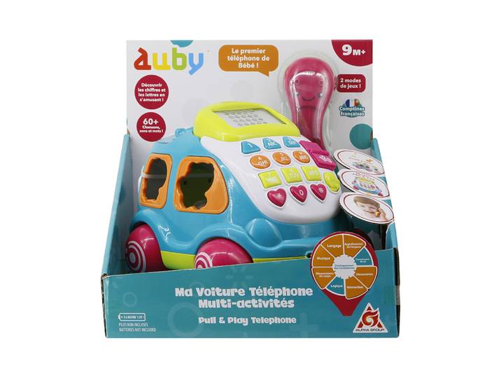 Auby Ma Voiture Téléphone Multi-activités - 9m+