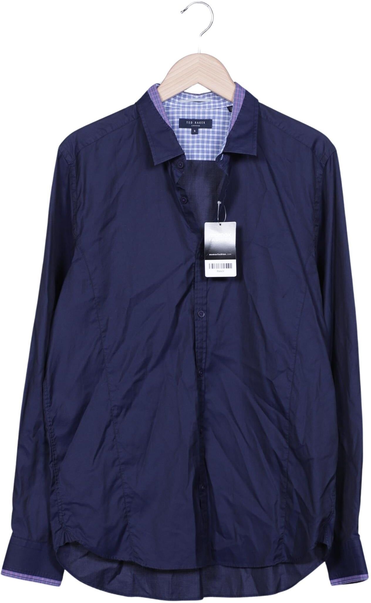 TED Baker Herren Hemd, Marineblau, Gr. XL (Ted Baker 5), Baumwolle - Second Hand