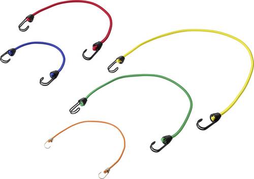 TOOLCRAFT TO-11220837 Expanderseil Elastisch, dehnbar, mit Haken