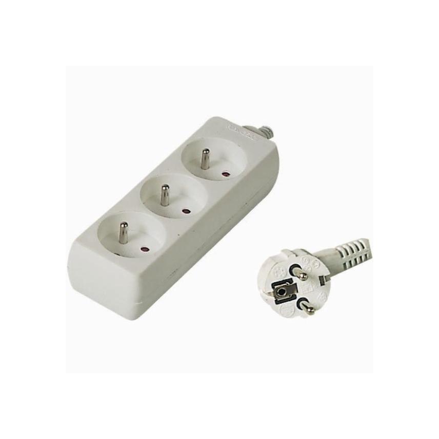 PremiumCord PP3-07 power extension 3 AC outlet(s) White (7 m) (PP3-07)