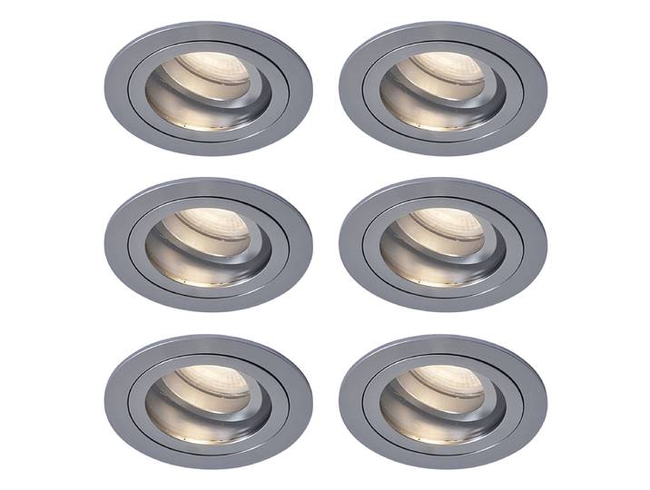 Ensemble de 6 spots encastrables modernes couleur bronze