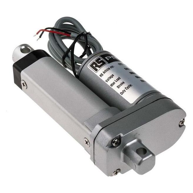 RS PRO Zylinder, Elektrisch betätigt, 50mm, 3.5A, 24VDC, 500N, 14.6mm/s, IP54 (1774495)