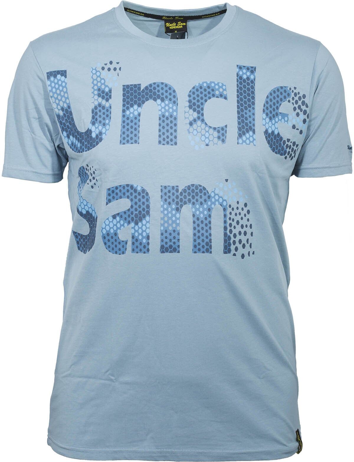 T-Shirt UNCLE SAM "Sam", Damen, Gr. S, blau, Obermaterial: 100% Baumwolle CO., Shirts T-Shirt