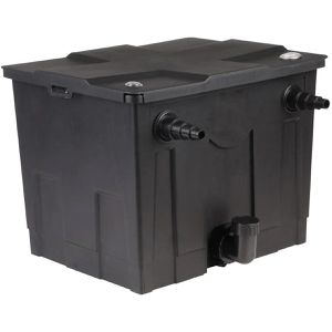 vidaXL Teichfilter 40520, Bio, Durchlauffilter, 8.000 l/h, 54 x 40 cm, für Teiche bis 12.000 Liter