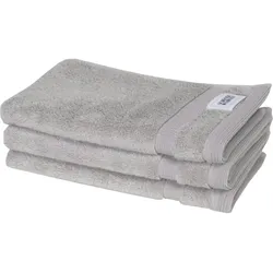 SCHÖNER WOHNEN Kollektion Gästehandtuch 3er-Set   ¦ grau ¦ Maße (cm): B: 30 H: 0,5